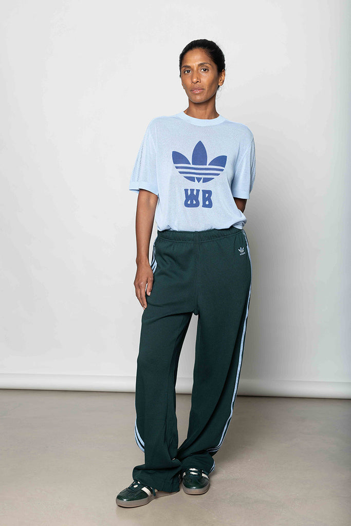 Logo Print Knit T-Shirt - Clear Sky