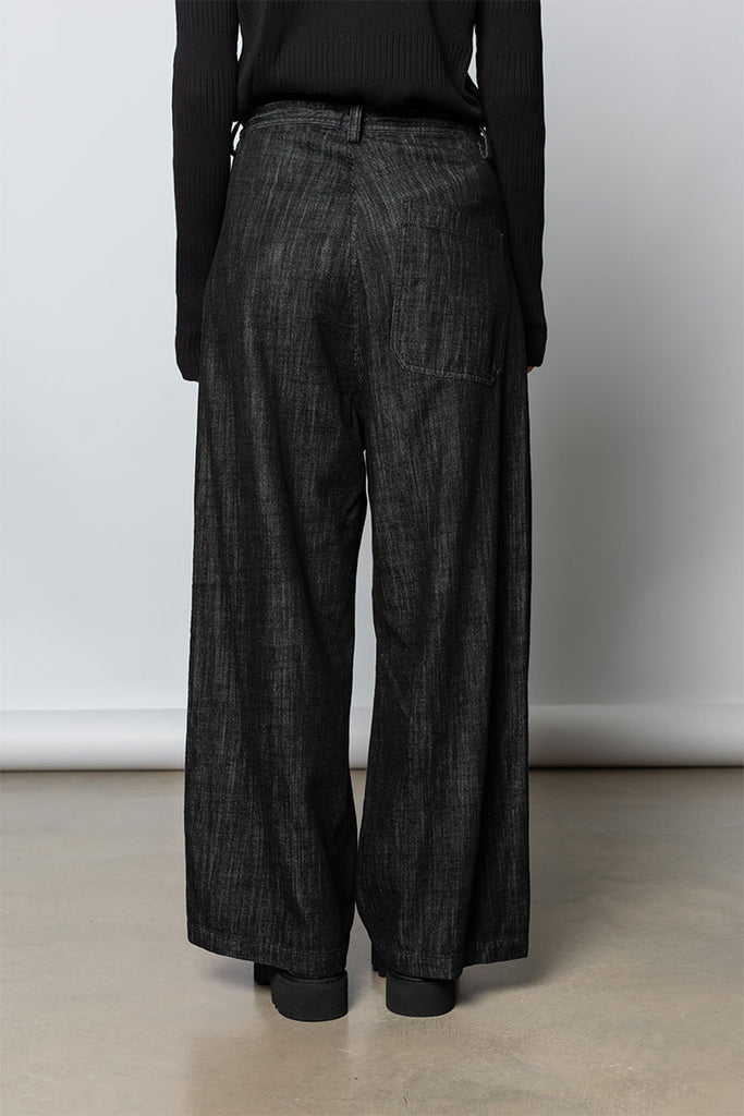 Long Straight Jeans - Black
