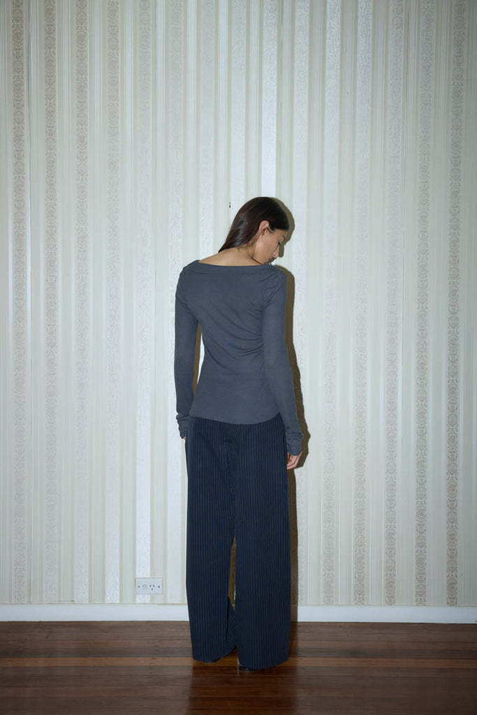 Loop Pant - Ink Butter Stripe