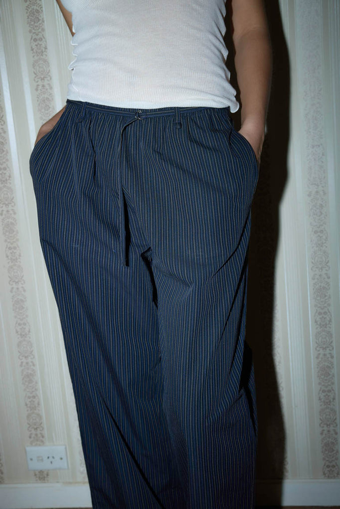 Loop Pant - Ink Butter Stripe