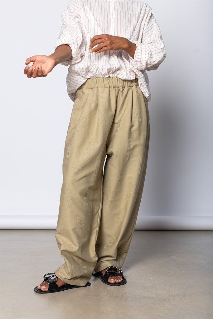 Luce Easy Trousers - Khaki