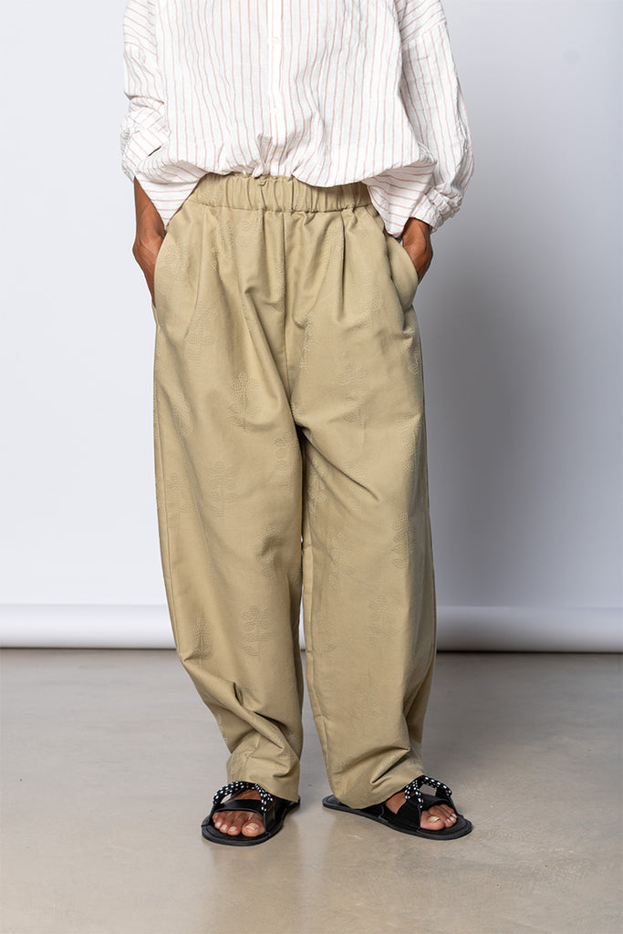 Luce Easy Trousers - Khaki