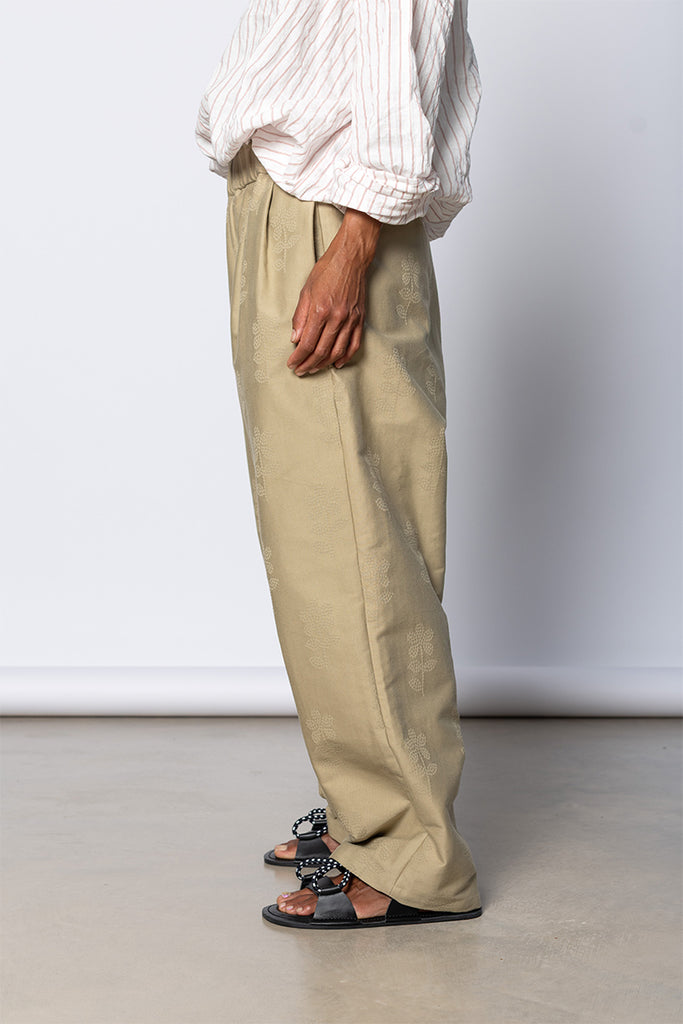 Luce Easy Trousers - Khaki