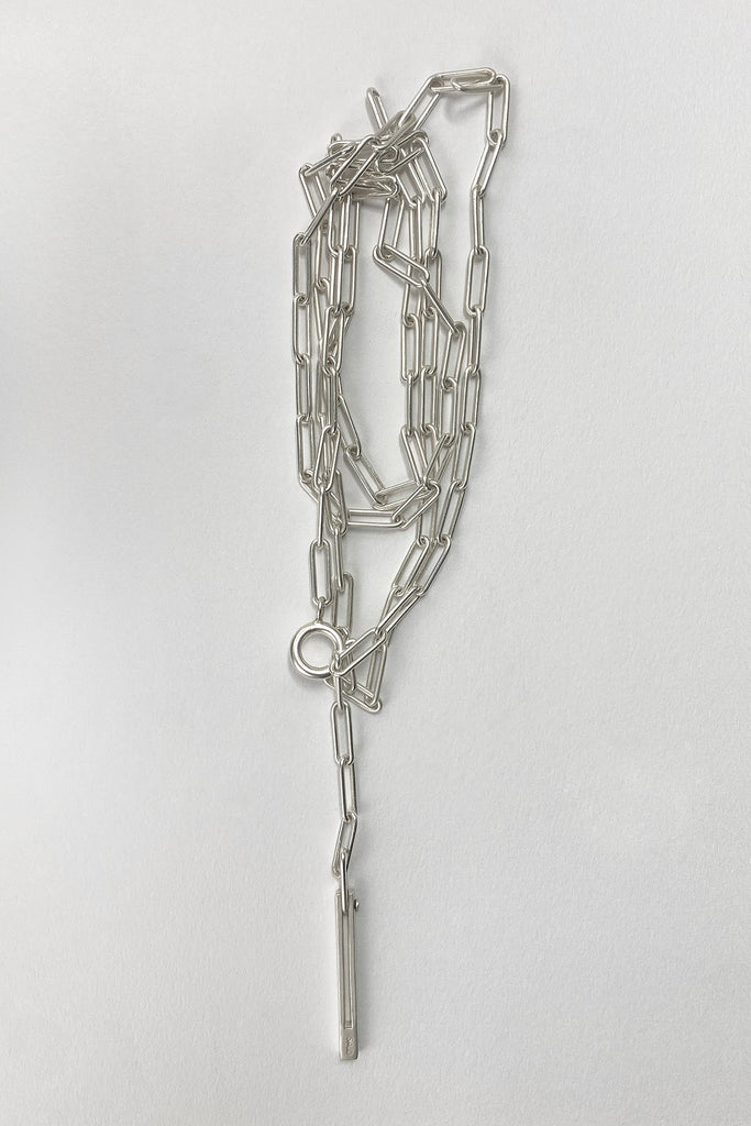 Adjustable Long Slim Chain - Silver