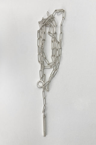 Adjustable Long Slim Chain - Silver