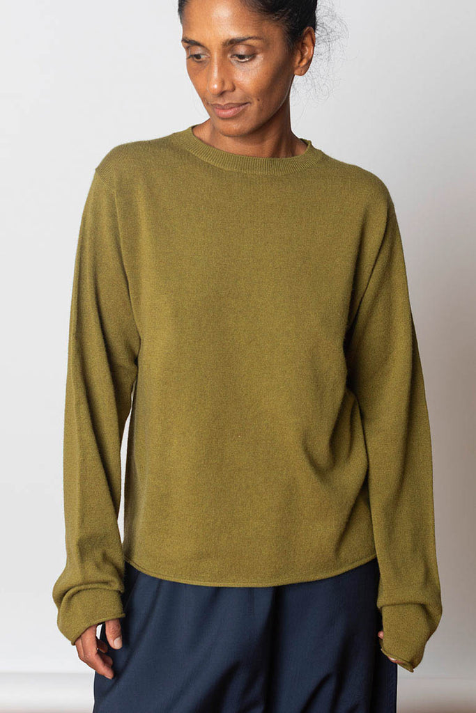 Malou Crew Neck - Olive