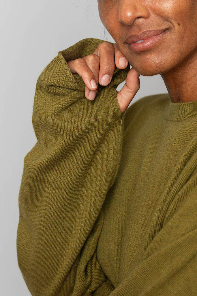 Malou Crew Neck - Olive