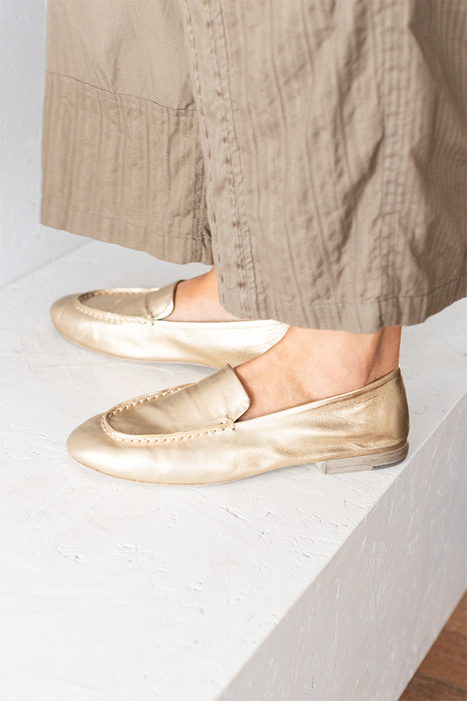 Mandolo Loafer - Platinum Foil