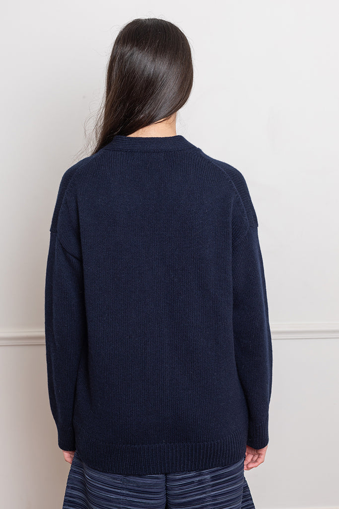 Maura V Neck - Navy