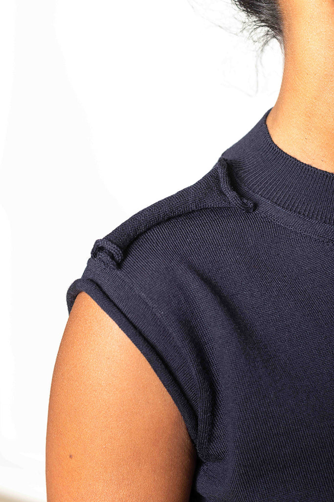Meda Sweater Vest - Navy