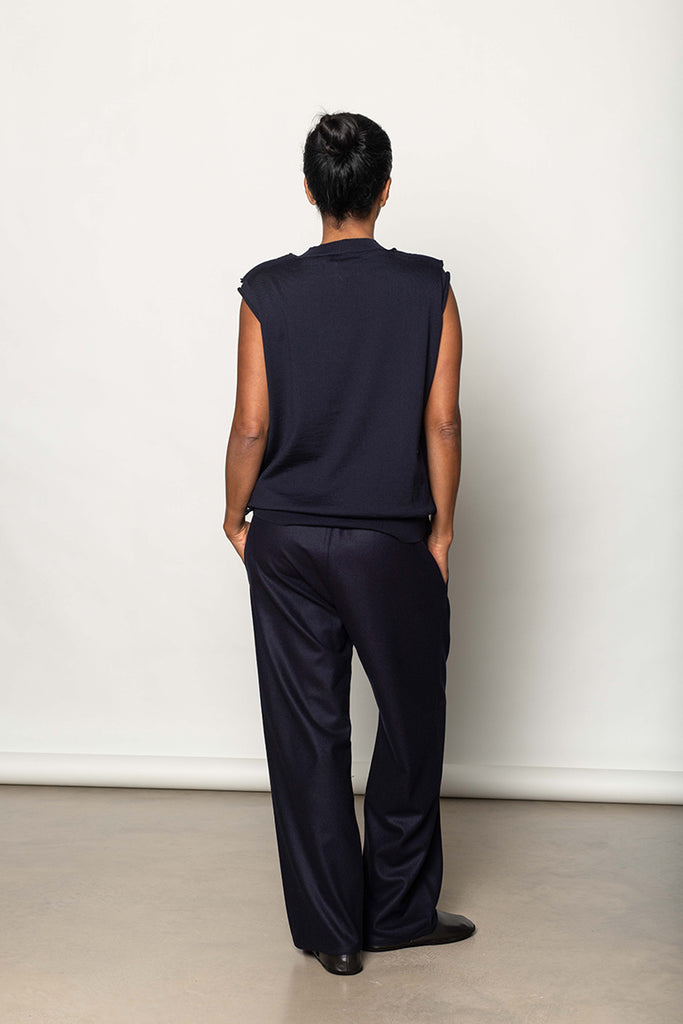 Meda Sweater Vest - Navy