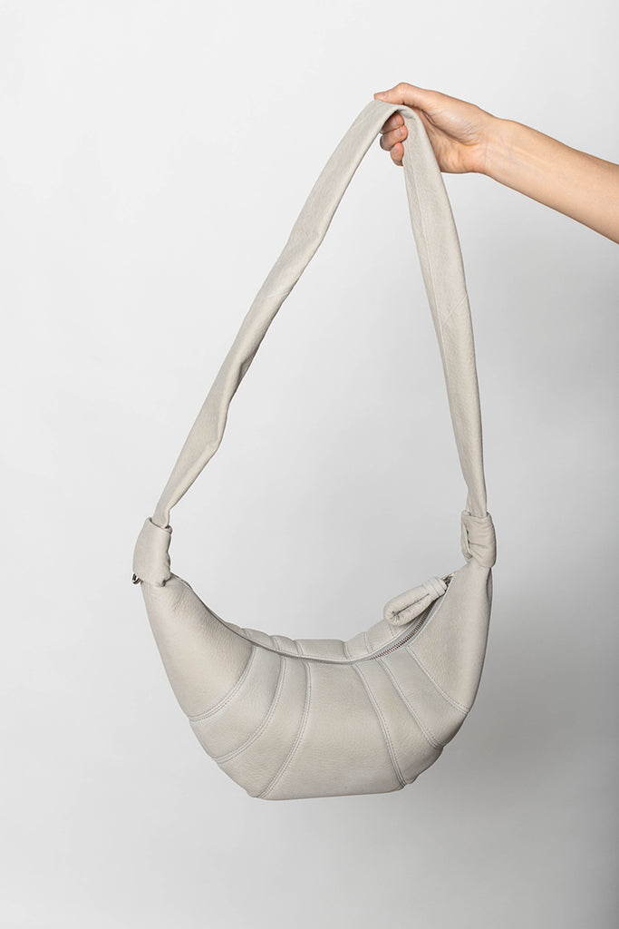 Medium Croissant Bag Alpaca Nubuck - Soft Sage