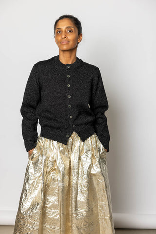 Metallic Cardigan - Black