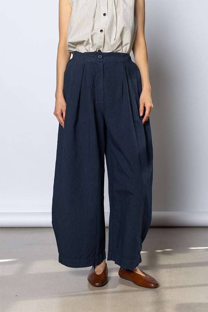 Micro Houndstooth Wide Leg Trousers