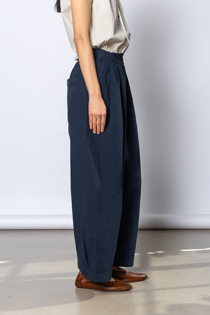 Micro Houndstooth Wide Leg Trousers