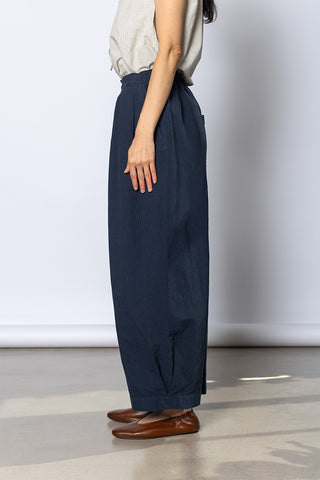 Micro Houndstooth Wide Leg Trousers