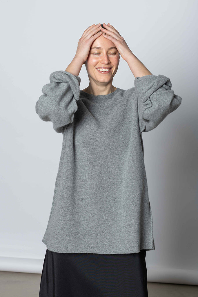 Miles Sweater - Grey Melange