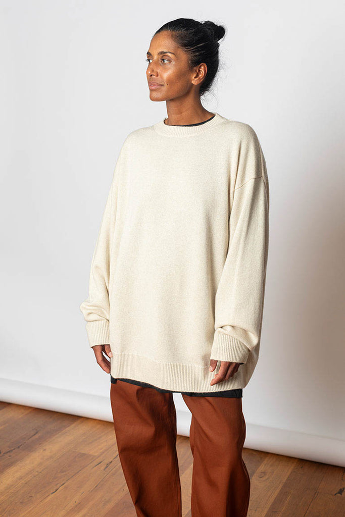 Mizu Sweater - Ivory Melange