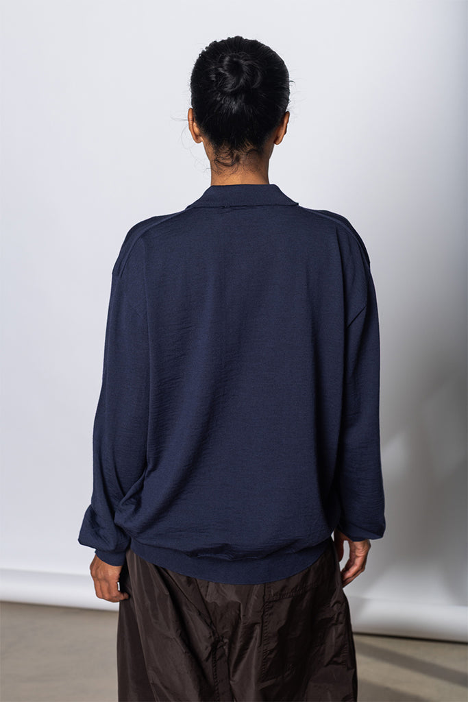Morse Polo Knit - Midnight