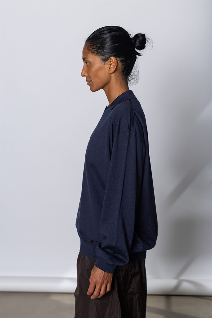 Morse Polo Knit - Midnight