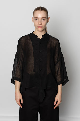 N Half Sleeve Shirt - Black