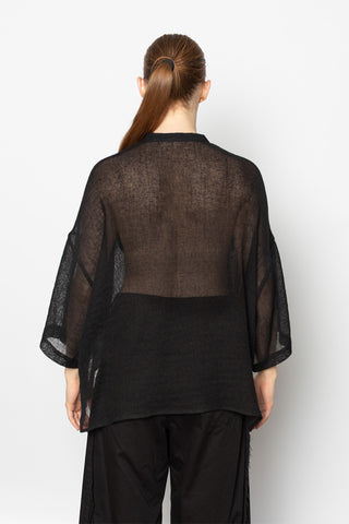 N Half Sleeve Shirt - Black