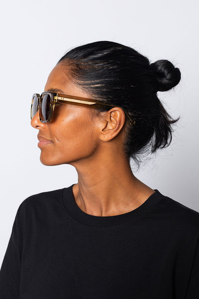 Nathan Sunglasses - Khaki/Light Gold/Khaki