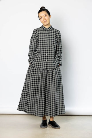 Ollie Binding Check Cotton Wool Shirt