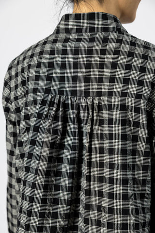Ollie Binding Check Cotton Wool Shirt