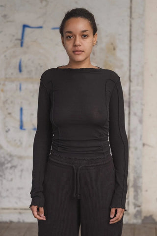 Omata Long Sleeve T-Shirt - Black