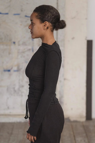 Omata Long Sleeve T-Shirt - Black