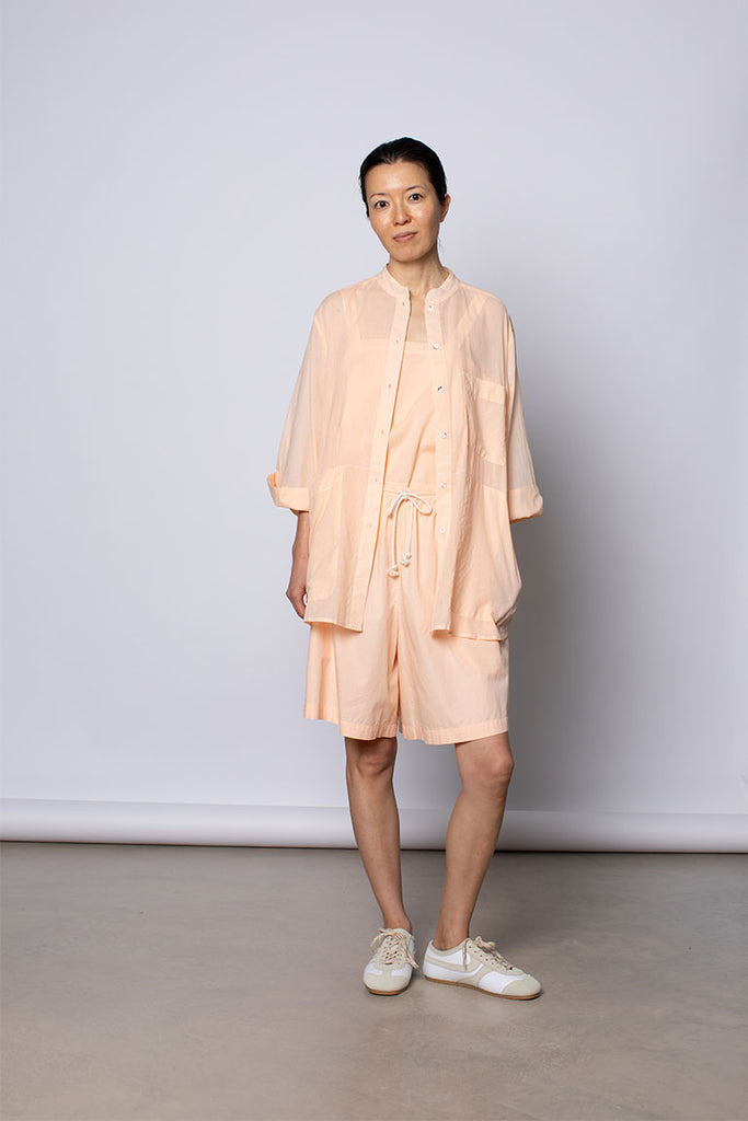 Organic Cotton 7/8th Shirt - Apricot Cloud