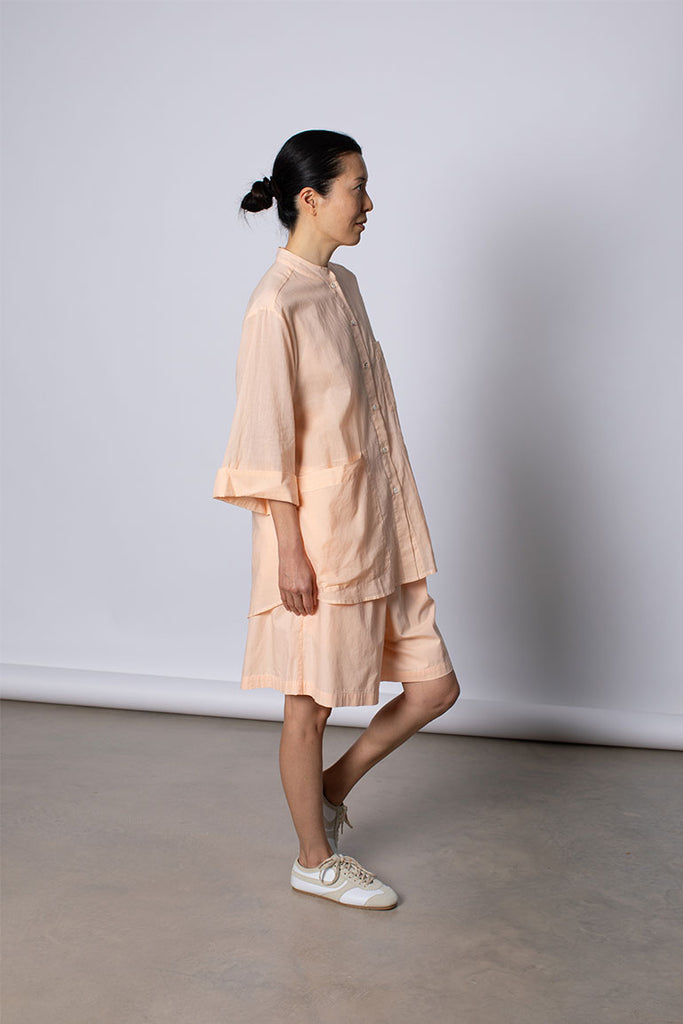 Organic Cotton 7/8th Shirt - Apricot Cloud