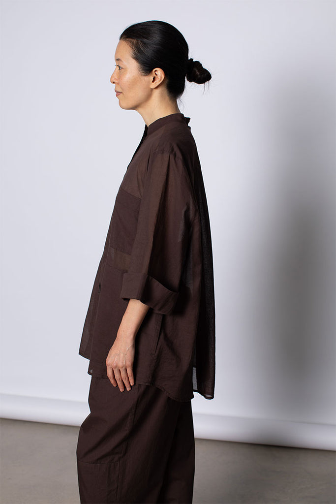 Organic Cotton 7/8th Shirt - Cacao