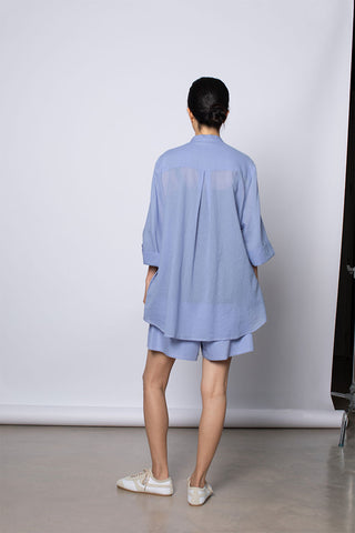 Organic Cotton 7/8th Shirt - Dream Blue