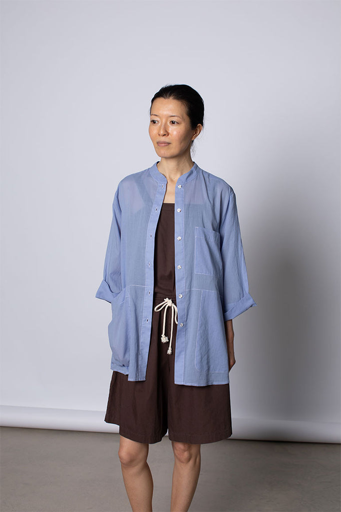 Organic Cotton 7/8th Shirt - Dream Blue