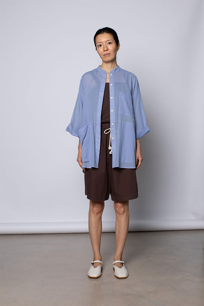 Organic Cotton 7/8th Shirt - Dream Blue