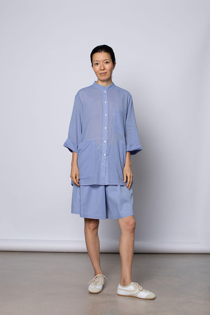 Organic Cotton 7/8th Shirt - Dream Blue