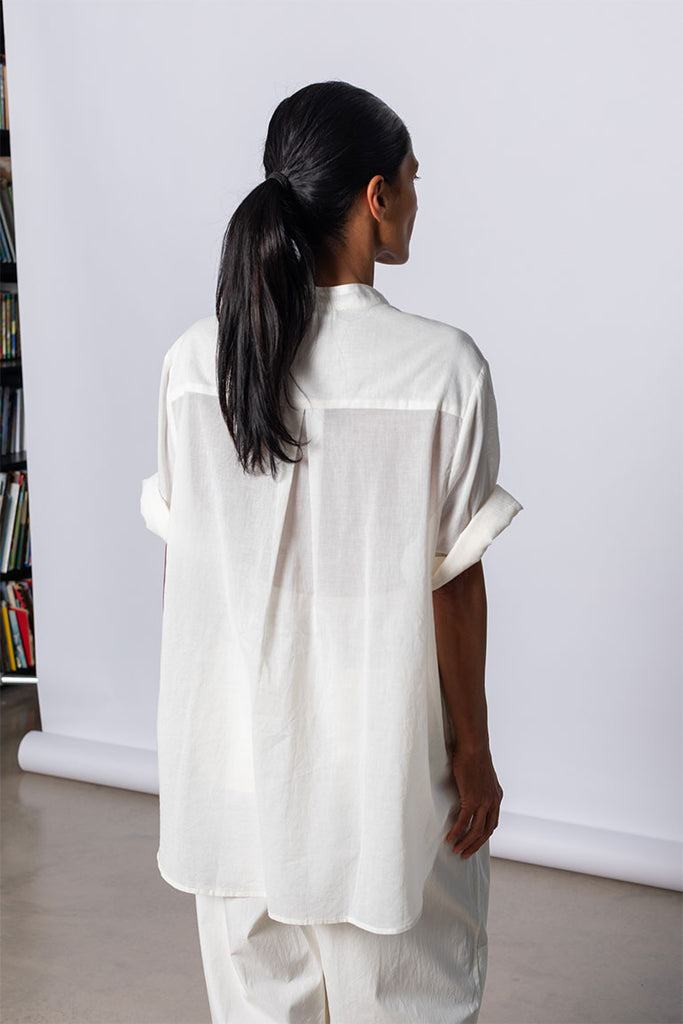 Organic Cotton 7/8th Shirt - Softest Cream