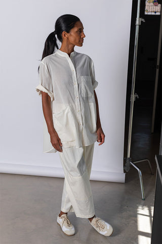 Organic Cotton 7/8th Shirt - Softest Cream