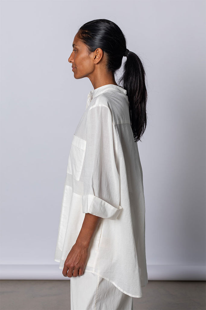 Organic Cotton 7/8th Shirt - Softest Cream
