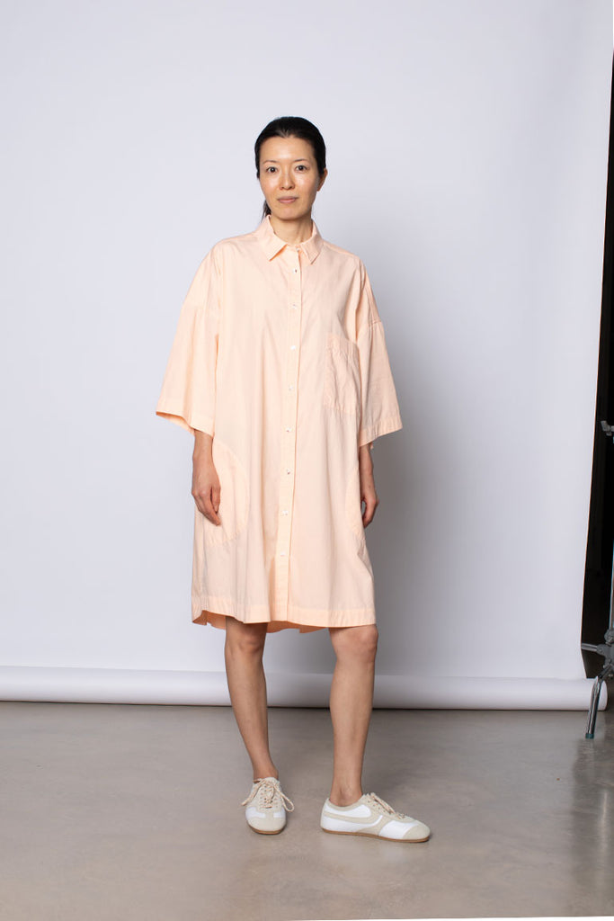 Organic Cotton Big Shirt - Apricot Cloud