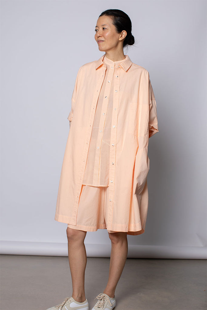 Organic Cotton Big Shirt - Apricot Cloud