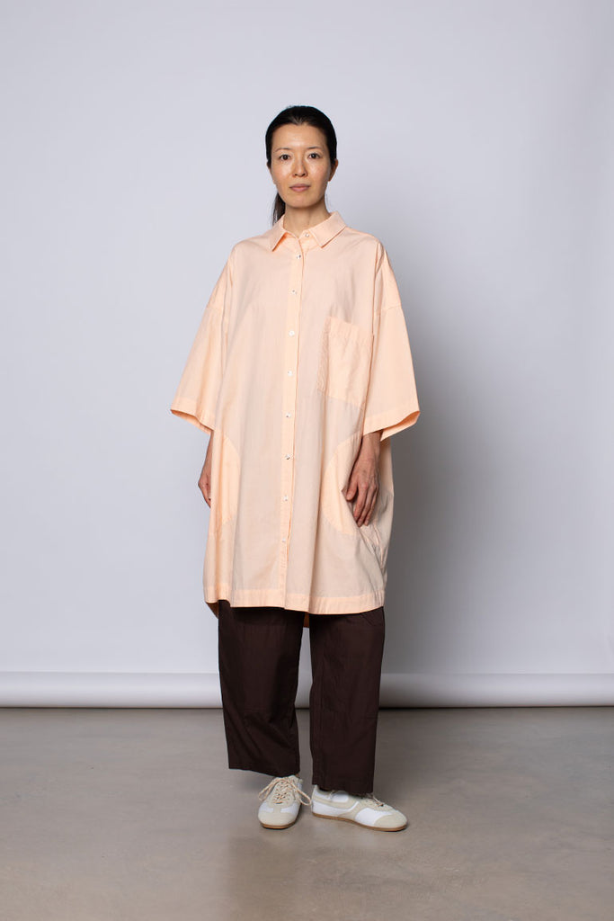 Organic Cotton Big Shirt - Apricot Cloud