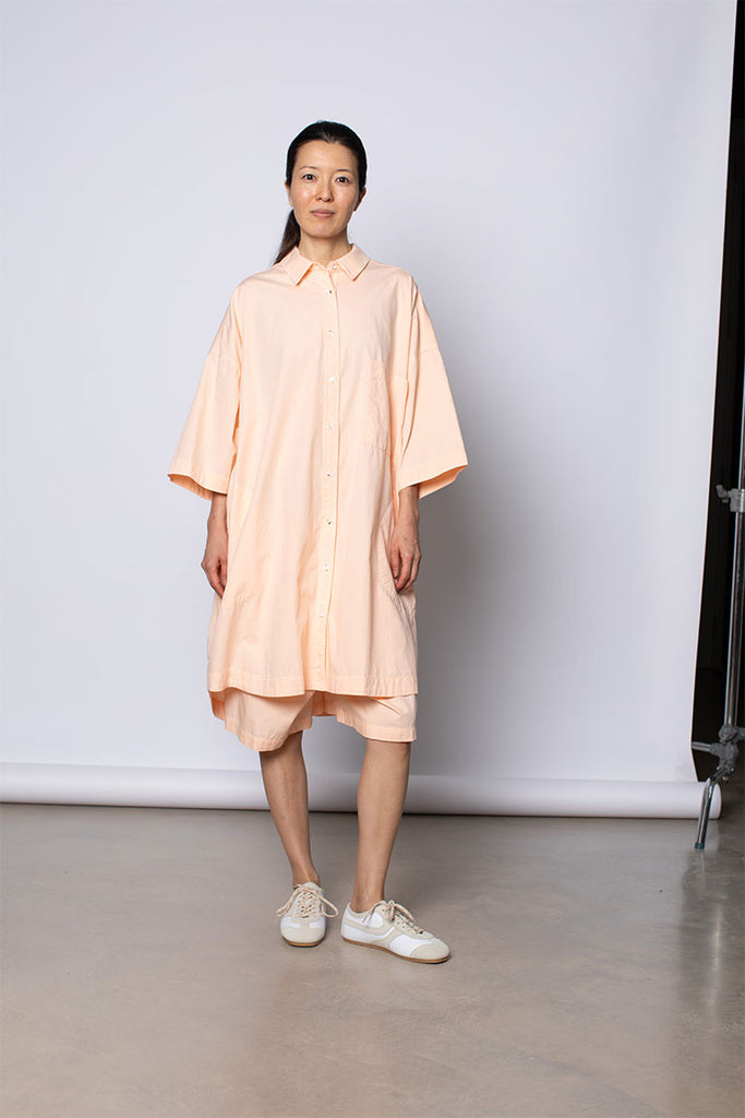 Organic Cotton Big Shirt - Apricot Cloud