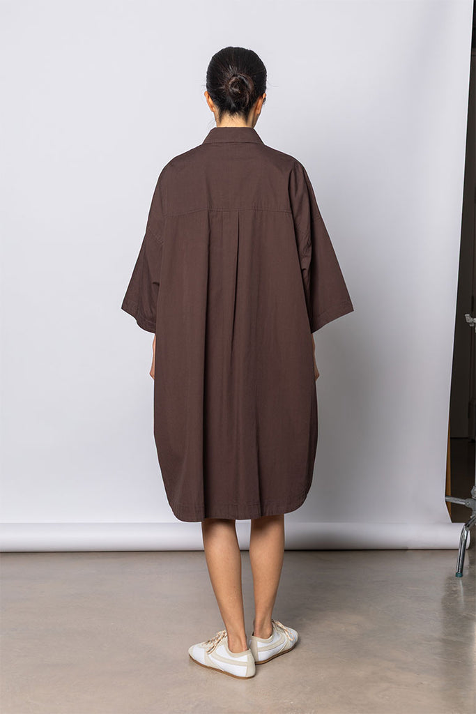 Organic Cotton Big Shirt - Cacao