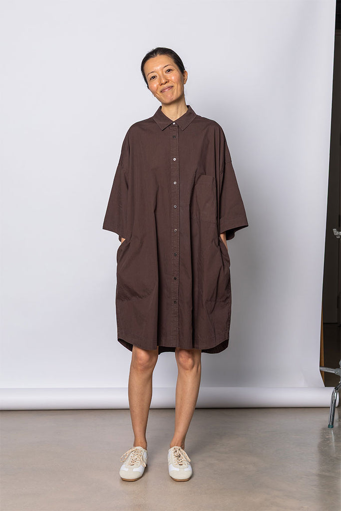 Organic Cotton Big Shirt - Cacao