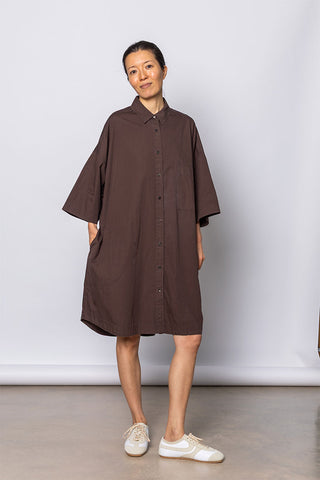 Organic Cotton Big Shirt - Cacao