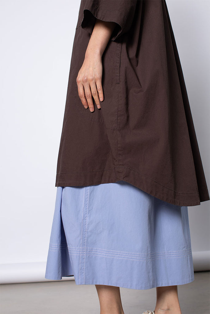 Organic Cotton Big Shirt - Cacao