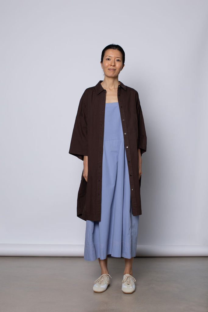 Organic Cotton Big Shirt - Cacao